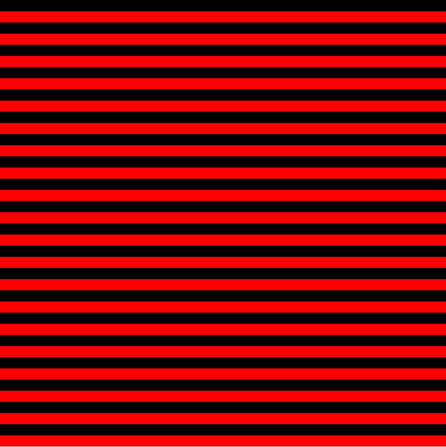 An animated red-and-black horizontal striped pattern used as a colour-adaptation stimulus.