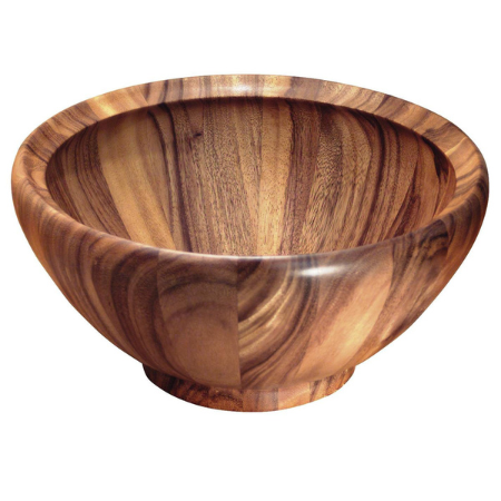 A wooden bowl on white illustrating the tactile aftereffect article.