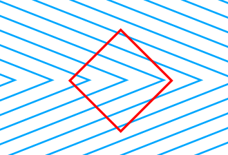 Orbison Illusion — Straight sides and a circle appear distorted over a radiating background.